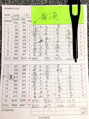 2014年10月23日札幌ゴルフ倶楽部輪厚コース28