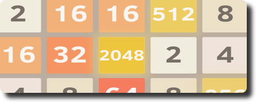 同じ数字パネルを合わせて２０４８にするパズルゲームの改造版　Yet Another 2048 Variant