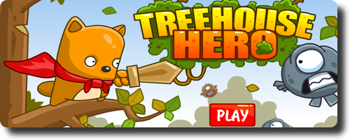 リスの防衛ゲーム　Treehouse Hero