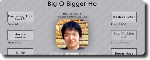 ジョニー・ホーのクッキークリッカー系ゲーム　Big O Bigger Ho