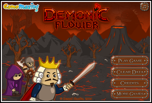 王を守るタワーディフェンスゲーム　Demonic Flower