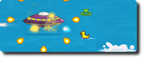 アヒル隊長のシューティングゲーム　Duck Tub Battle