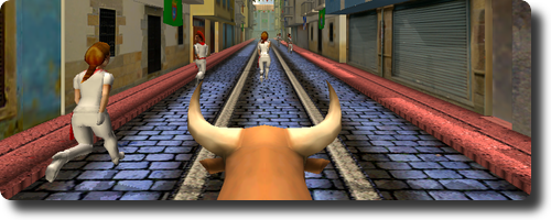 サン・フェルミンの牛追いまつりゲーム　Pamplona Smash