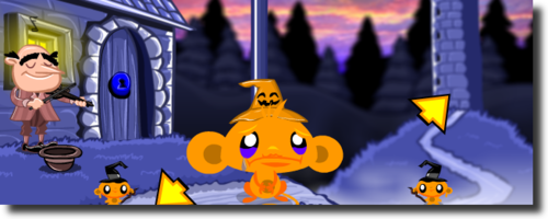 ポイントクリックゲーム　Monkey GO Happy Halloween
