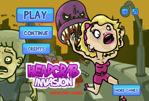 未確認生物のふっ飛ばしゲーム　Headcrab Invasion