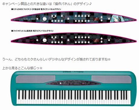 「初音ミク　オリジナル電子ピアノ　by KORG」が発売♪