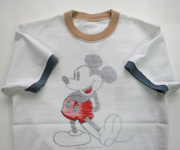 NUT'S WAREHOUSE BLOG 70's WALT DISNEY PRODUCTIONS MICKEY MOUSE RINGER T