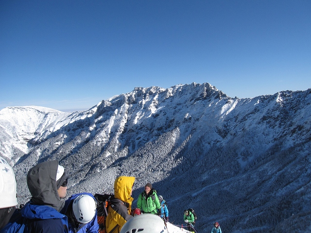 20140112-4北尾根より見た横岳